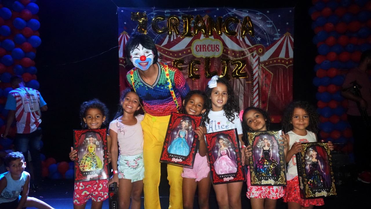 “Foi a melhor de todas”, diz Palhaço Soneca sobre a festa das crianças no bairro Olaria