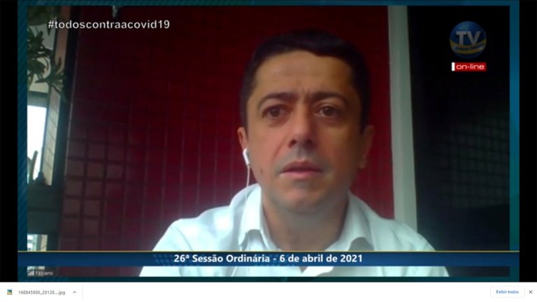“Minha solidariedade para todas as famílias dos profissionais de saúde”, reforça Fabiano Oliveira