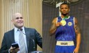 Alex Melo parabeniza Cássio Oliveira pela conquista do bicampeonato brasileiro de boxe olímpico