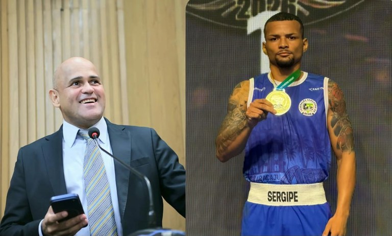 Alex Melo parabeniza Cássio Oliveira pela conquista do bicampeonato brasileiro de boxe olímpico