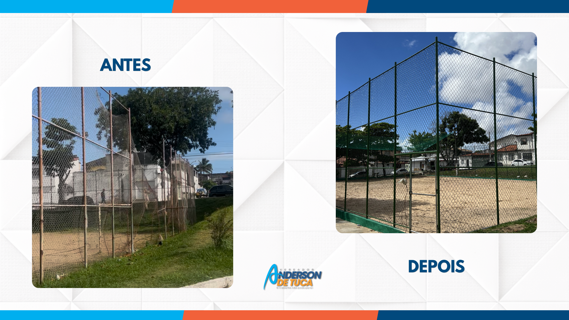 Anderson de Tuca comemora revitalização de praça no Novo Paraíso