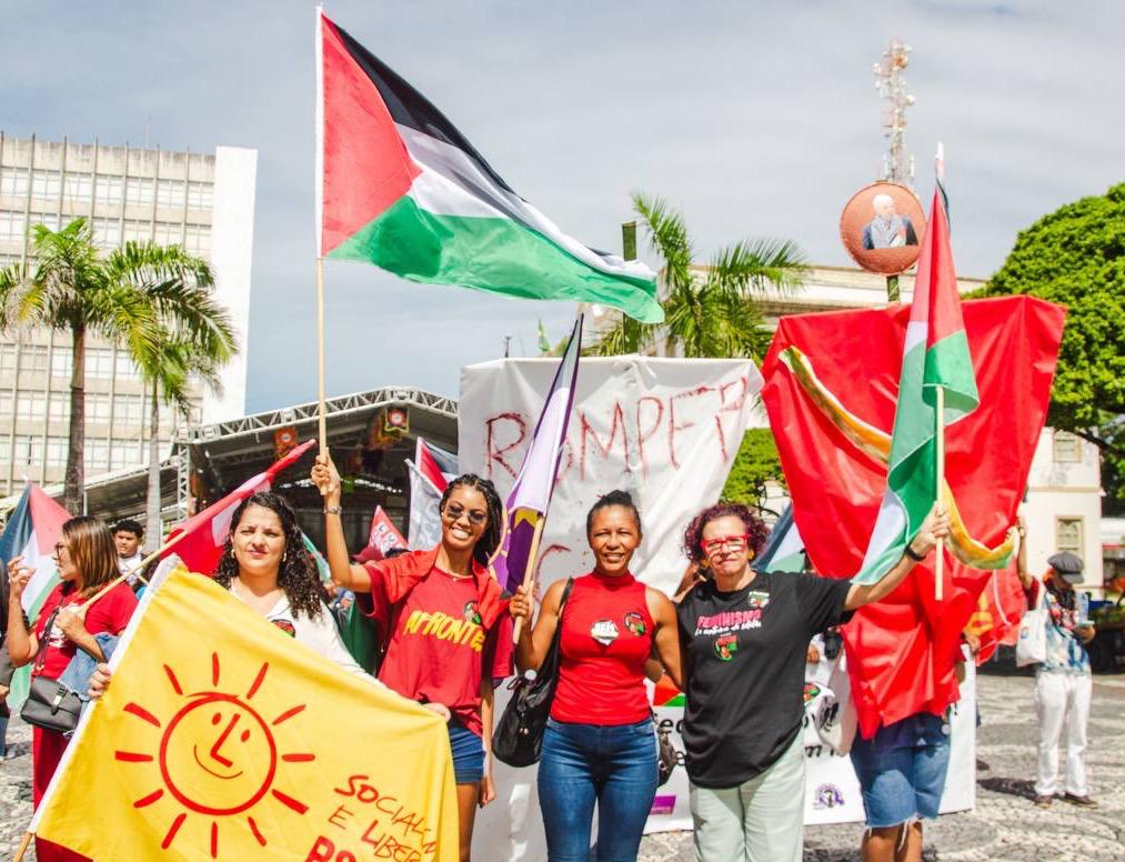 Ato em solidariedade ao povo palestino tem a participação da vereadora Sonia Meire