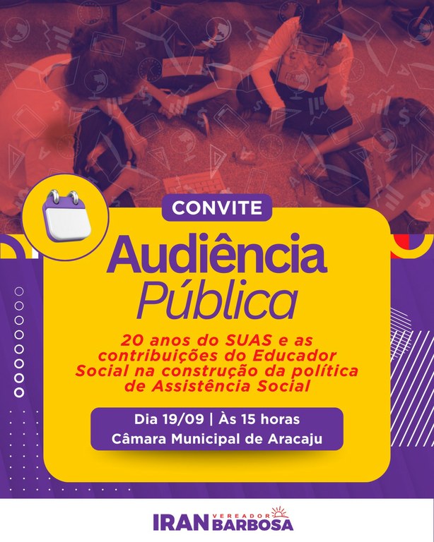 Audiência Pública debate os 20 anos do SUAS e o importante papel do Educador Social