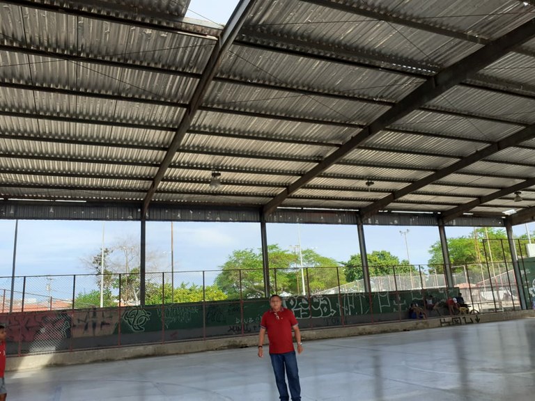 Augusto Franco: Américo garante que cobrará revitalização do ginásio da Praça da Juventude