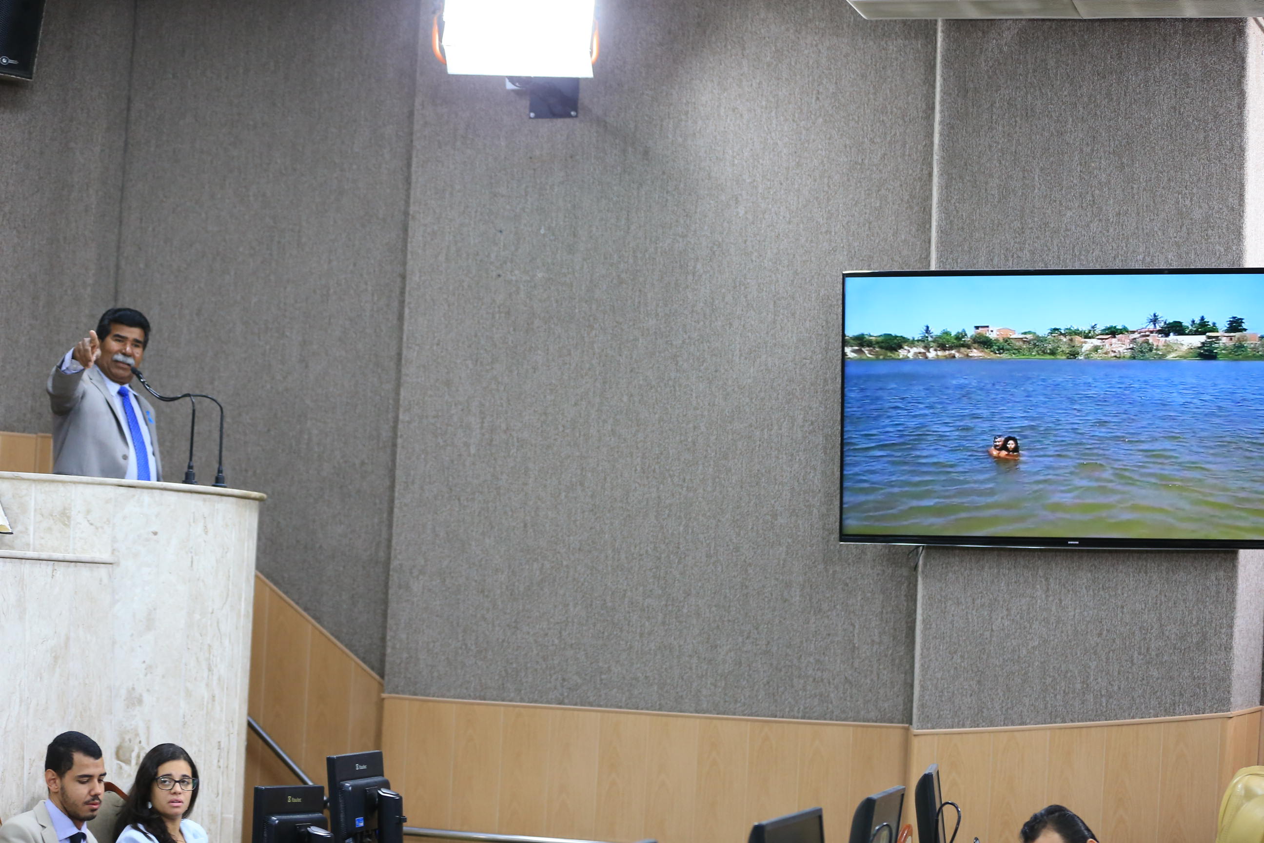 Bigode do Santa Maria pede providências para a lagoa do Santa Maria 