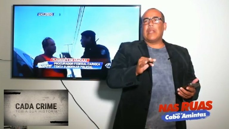 Cabo Amintas estreia quadro "Cada crime tem a sua história"