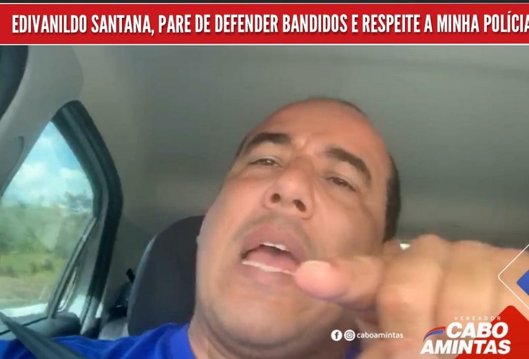 Cabo Amintas pede que radialista respeite a polícia e pare de defender bandido