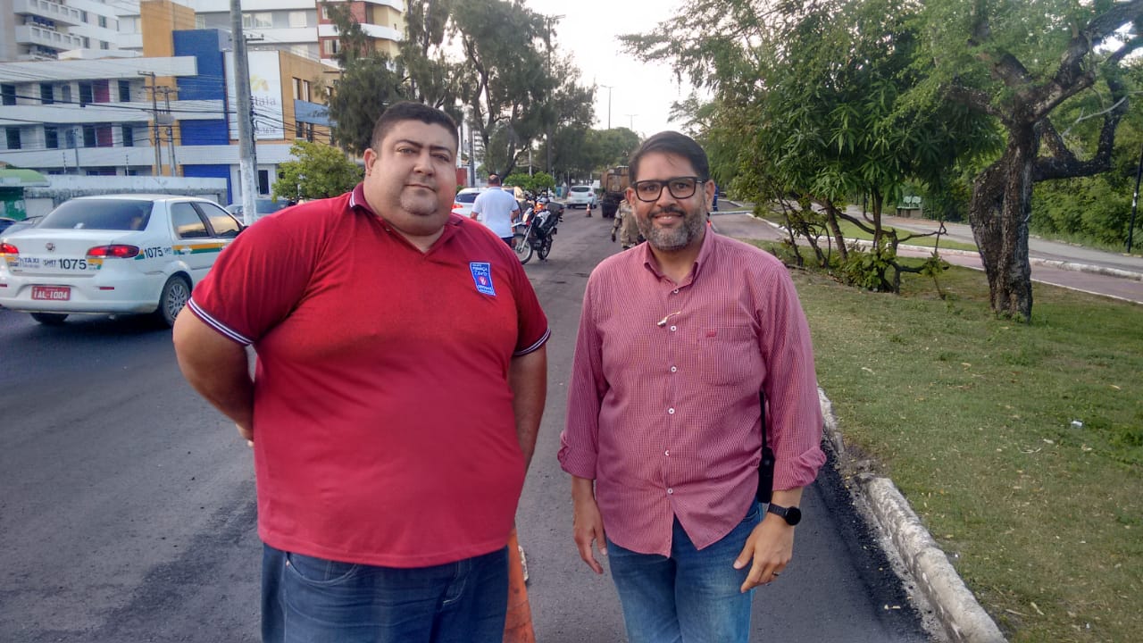 Cabo Didi fez ronda na cidade e fiscalizou trabalho de recapeamento asfáltico