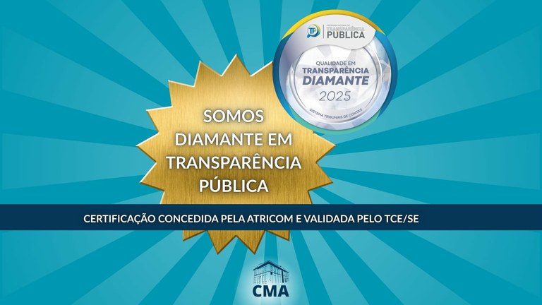 Câmara de Aracaju alcança Selo Diamante do Programa Nacional de Transparência Pública