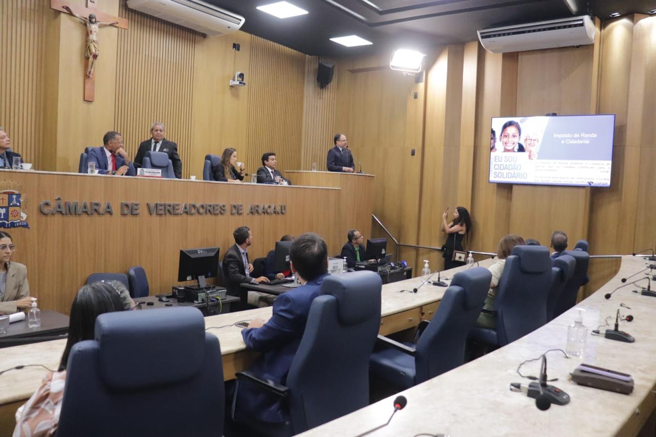 Câmara de Aracaju debate destinação do Imposto de Renda em audiência pública