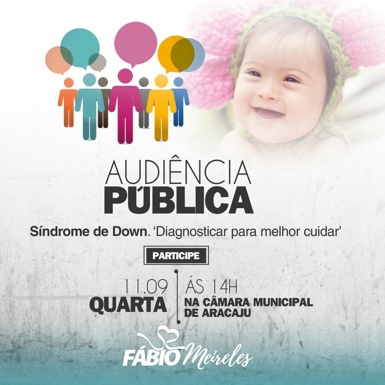 Câmara realiza audiência pública para debater sobre os cuidados com os portadores de Down