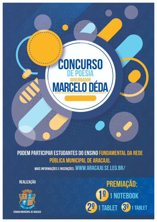 Câmara realiza 4º edição do Concurso de Poesia Governador Marcelo Déda