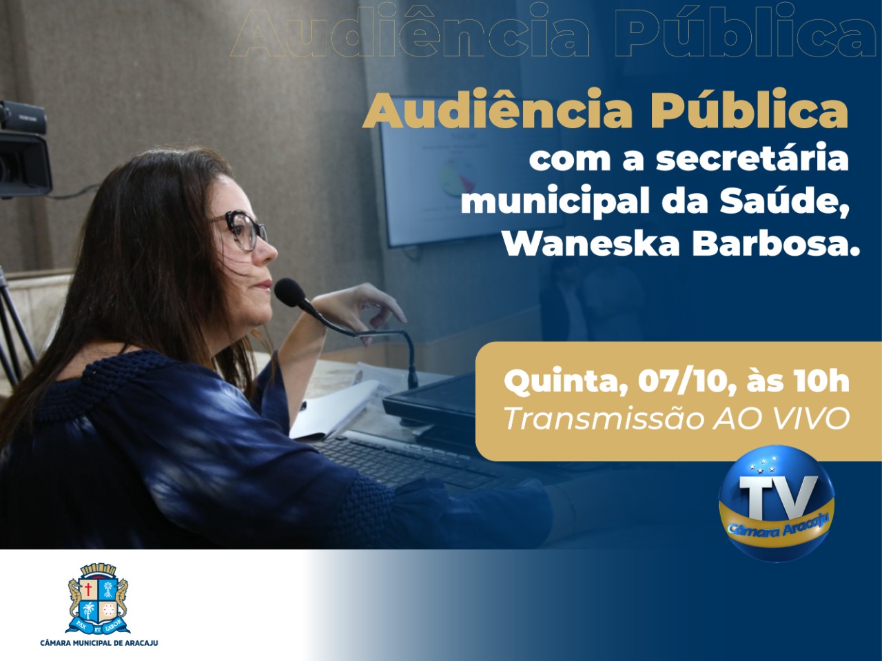 Câmara realizará Audiência Pública com secretária Municipal de Saúde