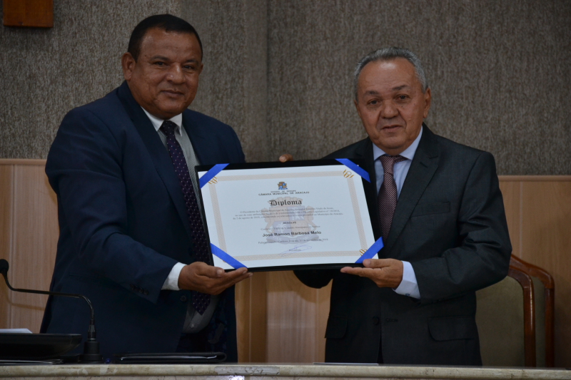 CMA concede Título de Cidadão Aracajuano para Ramon Barbosa