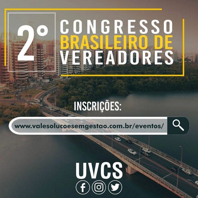 CMA e Escola do Legislativo irão participar do Congresso Brasileiro de Vereadores