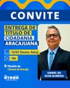 Com autoria do vereador Sargento Byron, nesta sexta-feira, 11, professor Daniel da Silva Almeida receberá Título de Cidadão Aracajuano 
