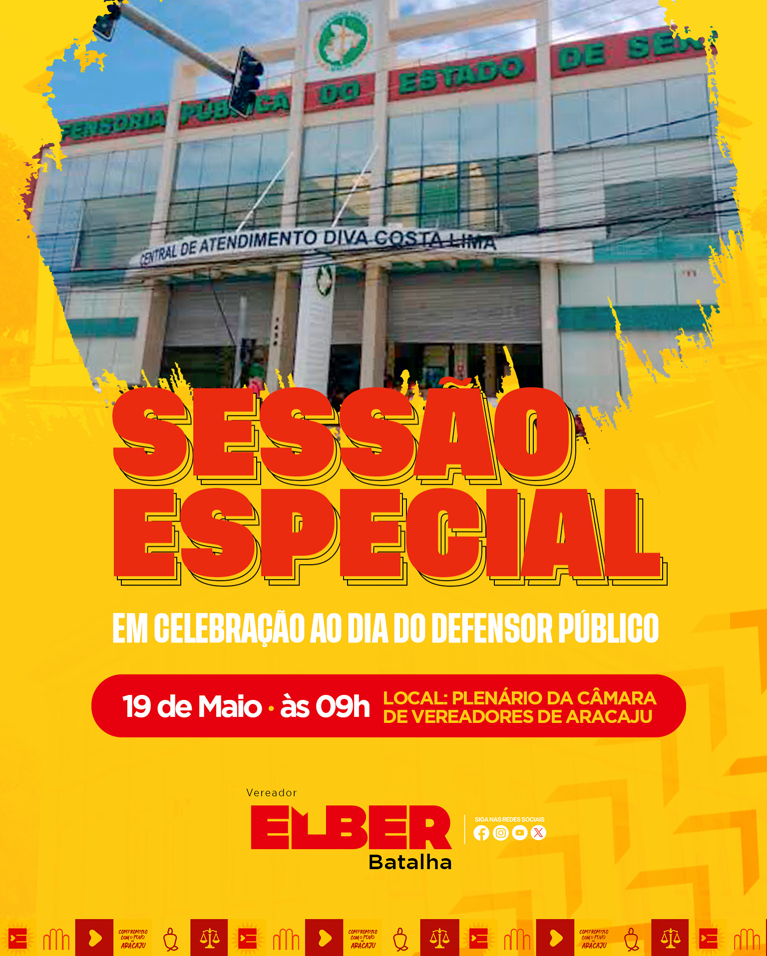 De autoria de Elber, Sessão Especial celebra Dia do Defensor Público   