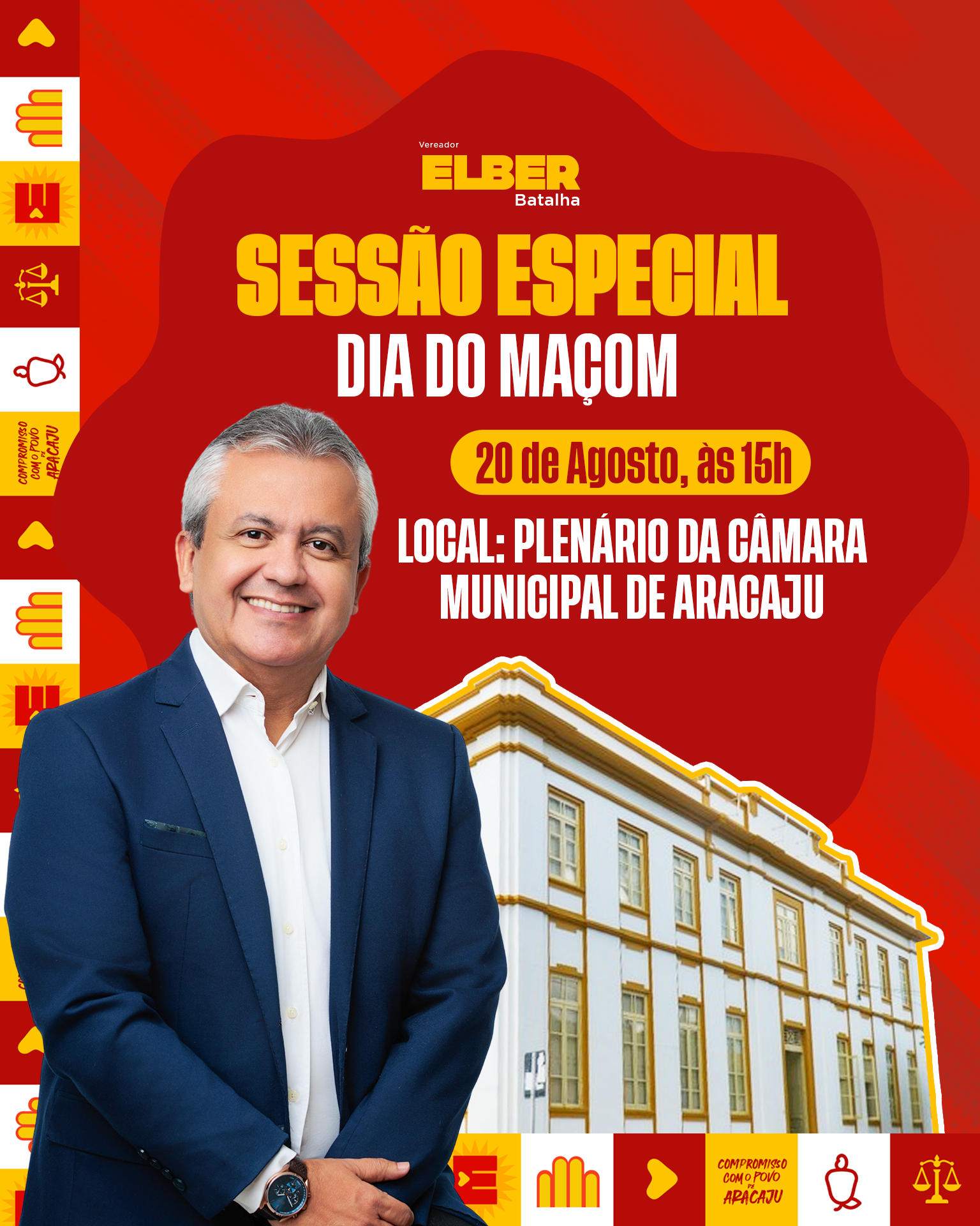 De autoria de Elber, Sessão Especial celebra Dia do Maçom