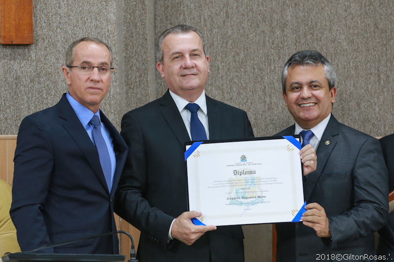 Desembargador Cezário Siqueira Neto é o novo cidadão aracajuano