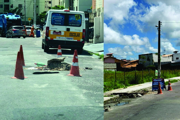 Deso e Emurb atendem indicações do vereador Anderson de Tuca para reparo de ruas na Zona Sul