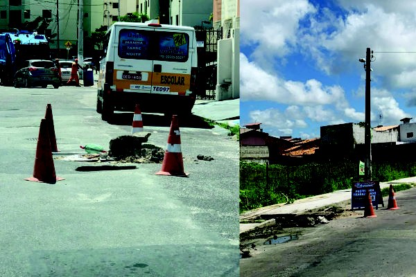 Deso e Emurb atendem indicações do vereador Anderson de Tuca para reparo de ruas na Zona Sul