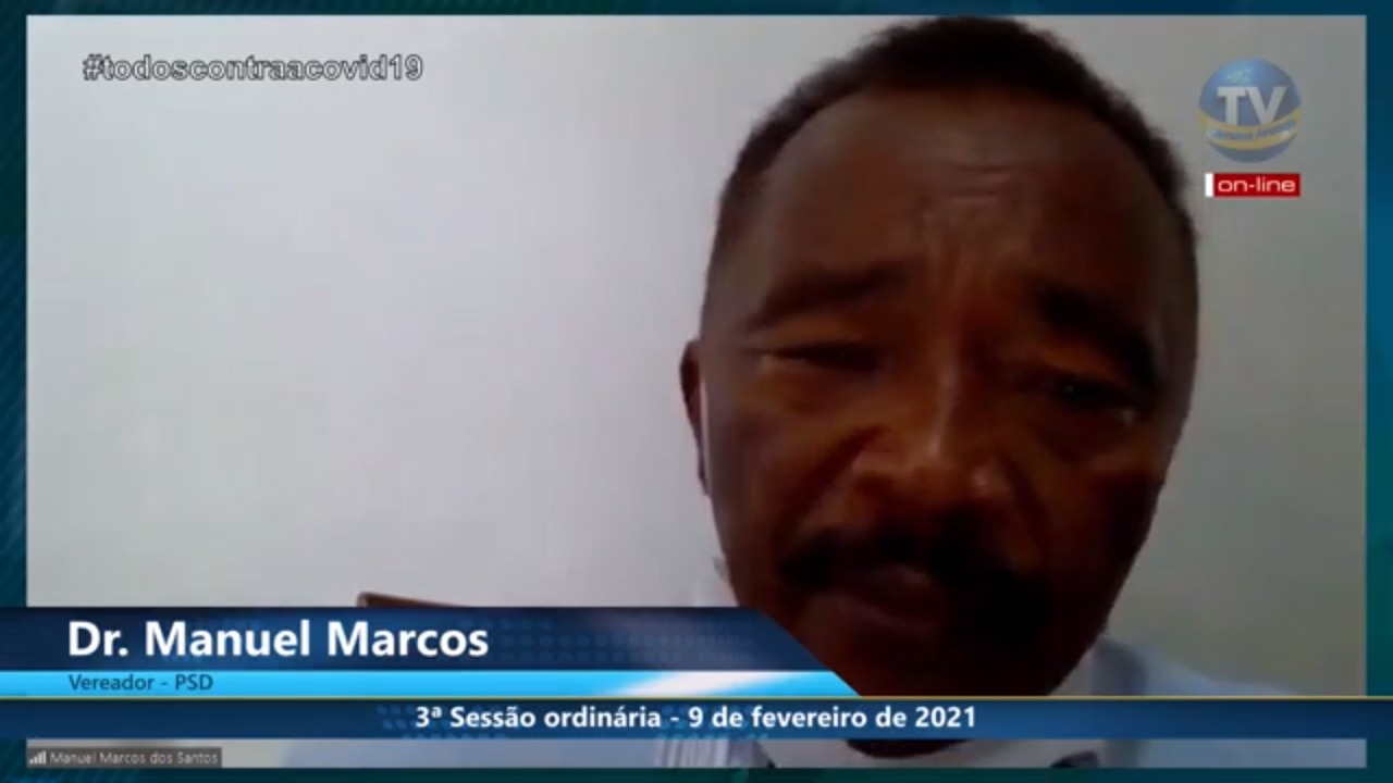 Dr. Manuel Marcos anuncia durante sessão que é presidente da Comissão de Saúde da CMA 