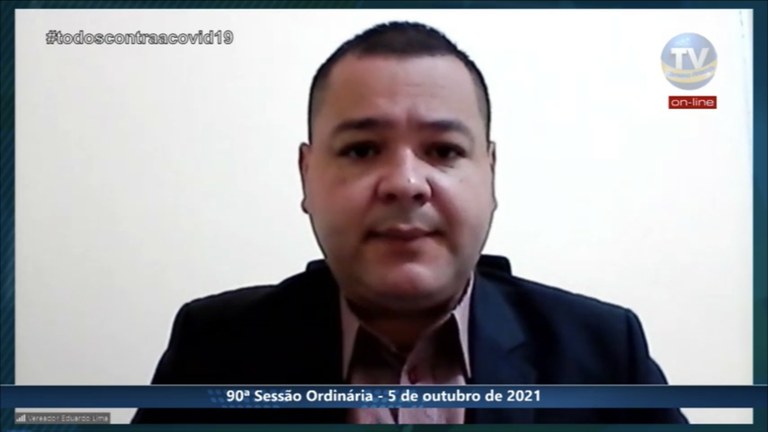 Eduardo Lima discute temas relevantes em Sessão Ordinária da Câmara