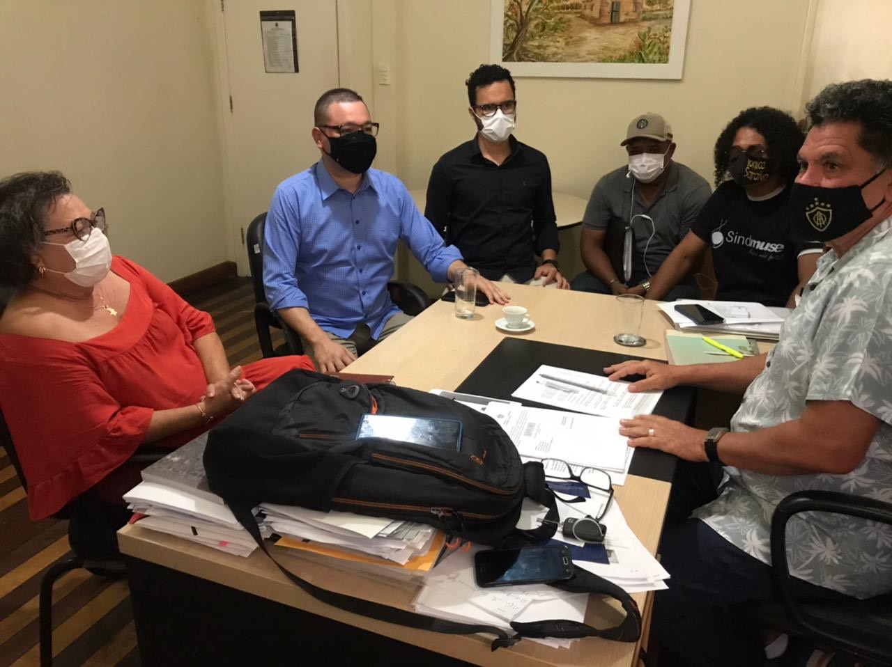 Eduardo Lima participa de reunião com Funcaju e SINDMUSE