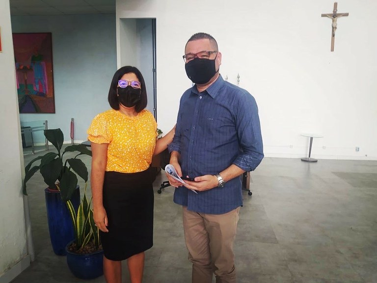 Eduardo Lima participou de reunião com a Secretária da Saúde do Estado