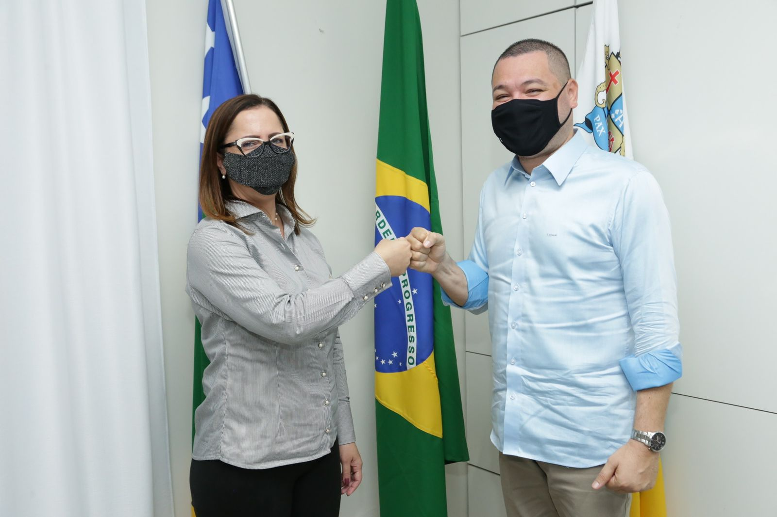 Eduardo Lima se reúne com a Vice- prefeita Katarina Feitoza.