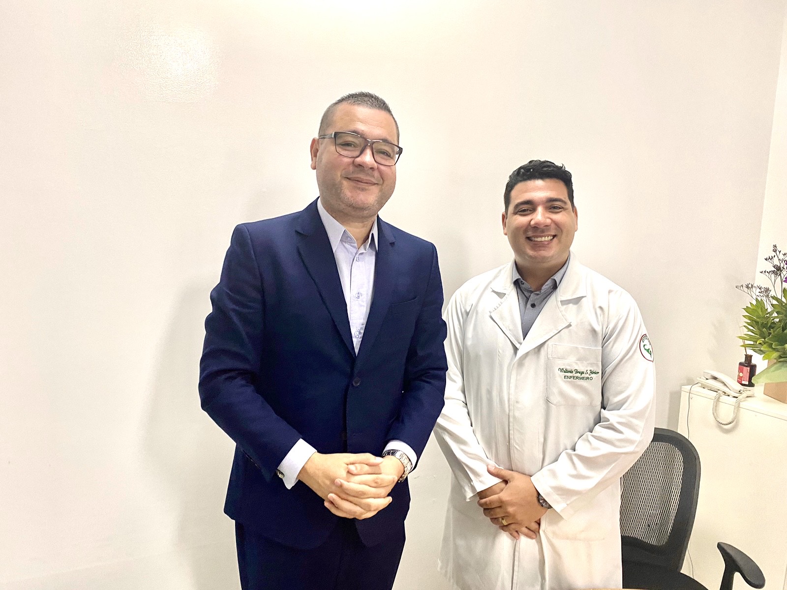 Eduardo Lima se reúne com recém-empossado superintendente do Huse