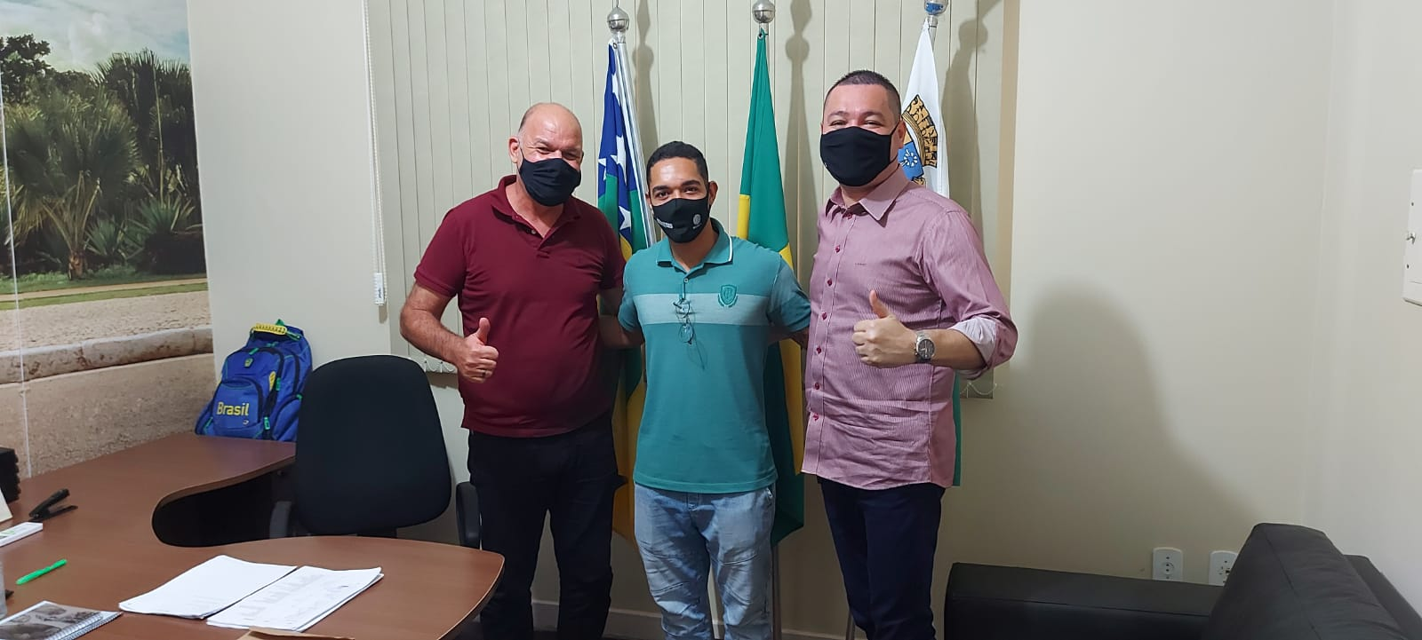 Eduardo Lima visita Sejesp em busca de apoio para atleta do Karatê