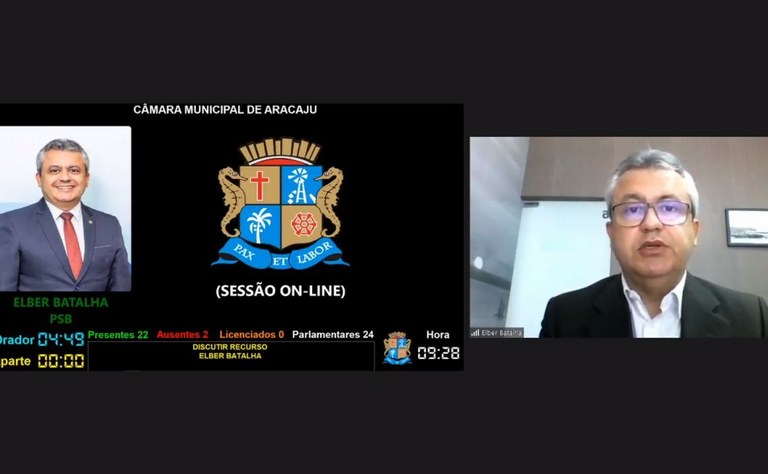 Elber comemora aprovação do congelamento dos salários dos vereadores, secretários e prefeito até 2024