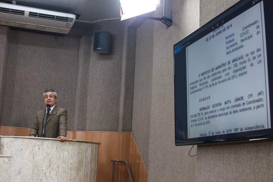 Elber denuncia nomeações ilegais na Secretaria de Meio Ambiente de Aracaju