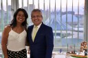 Elber se reúne com Eliane Aquino em Brasília