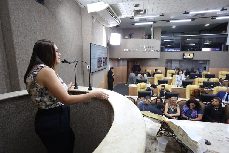 Secretária da Saúde faz balanço da sua gestão em Audiência Pública na CMA 