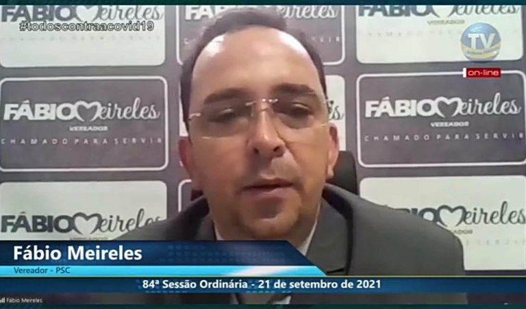 Em dicurso, Fábio Meireles fala sobre demandas da população para o Poder Executivo