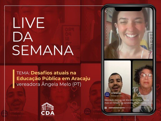 Em Live da Câmara, Ângela Melo defende educação maternal 