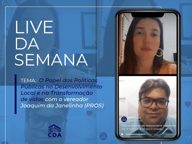 Em live, Joaquim da Janelinha anuncia projeto que cria App para taxistas de Aracaju