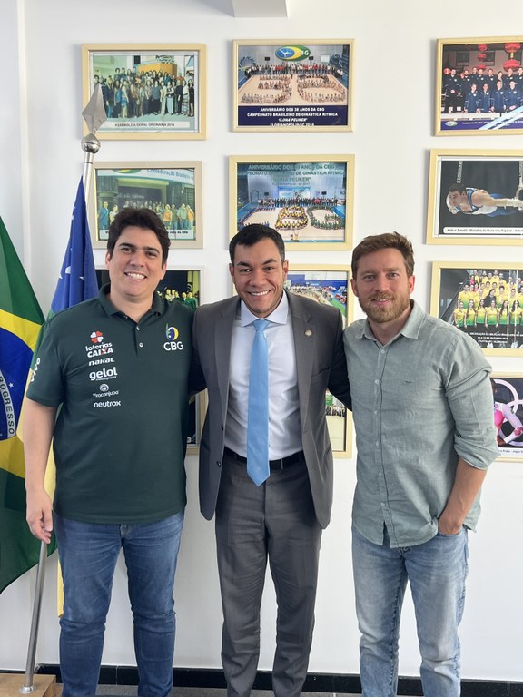 Em reunião na Confederação Brasileira de Ginástica, Levi Oliveira anuncia destinação de emendas para o desenvolvimento do esporte no município  