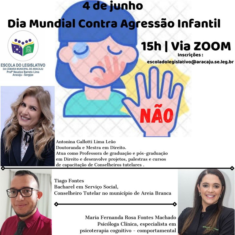 Escola do Legislativo promove bate-papo em alusão ao Dia mundial contra Agressão Infantil