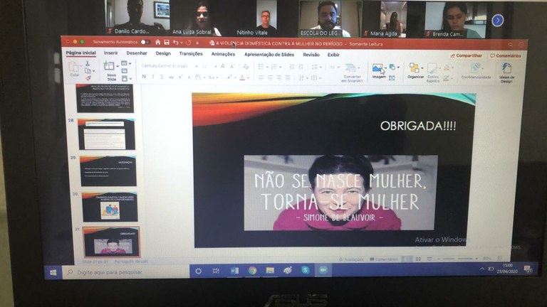 Escola do Legislativo: Curso de Violência Doméstica teve mais de 100 inscritos de todo Brasil