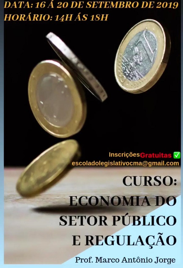 Escola do Legislativo da CMA realizará curso sobre economia do setor público e regulação