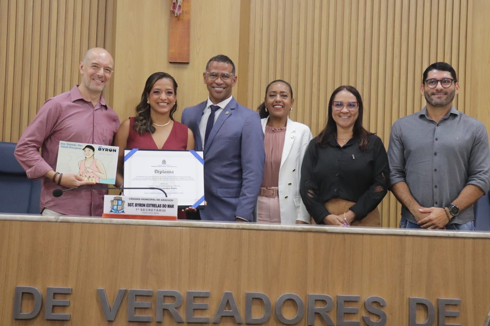 Esporte e inclusão: sargento Byron concede Título de Cidadã Aracajuana a Lívia Fernandes Pires