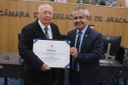 Ex-prefeito Luiz José Azevedo recebe Título de Cidadão Aracajuano em solenidade proposta por Elber 