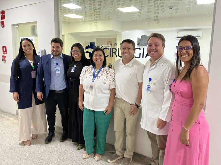 Fabiano Oliveira destaca investimentos e elogia equipe do Hospital de Cirurgia Dr. Augusto Leite