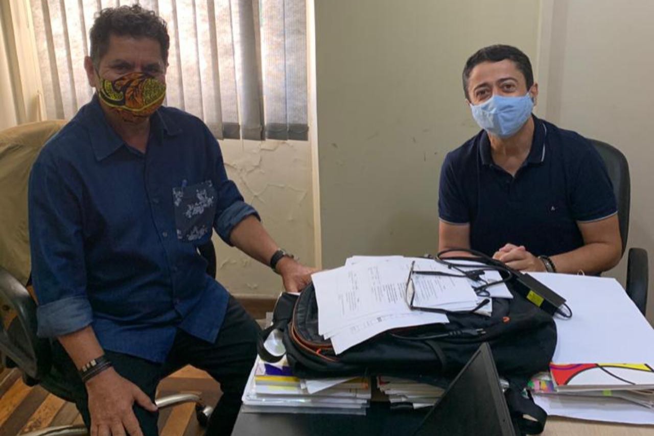 Fabiano Oliveira é recebido pelo presidente da Funcaju