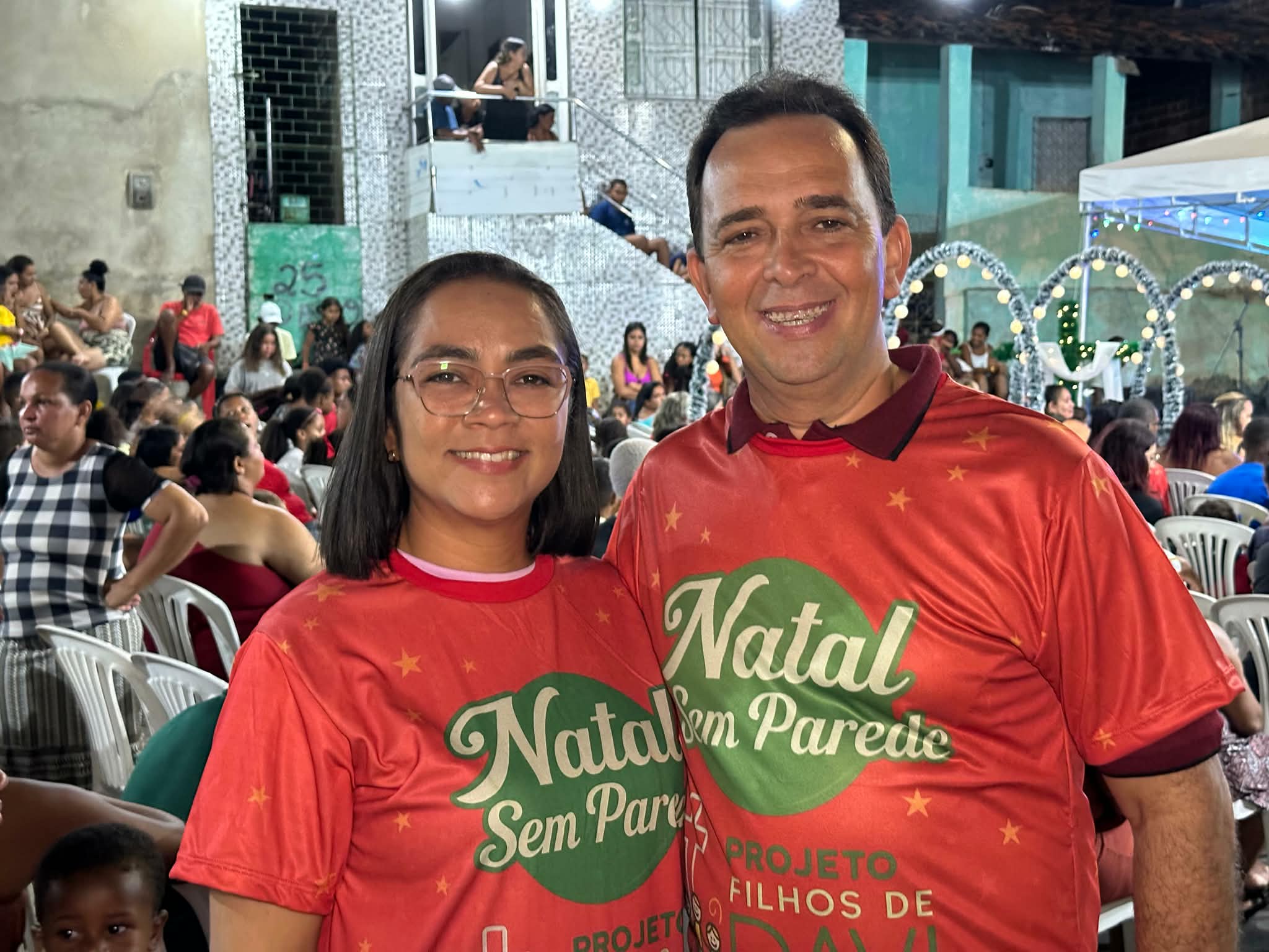 Fábio Meireles (PDT) prestigia 10º “Natal sem Paredes”, no Santos Dumont 