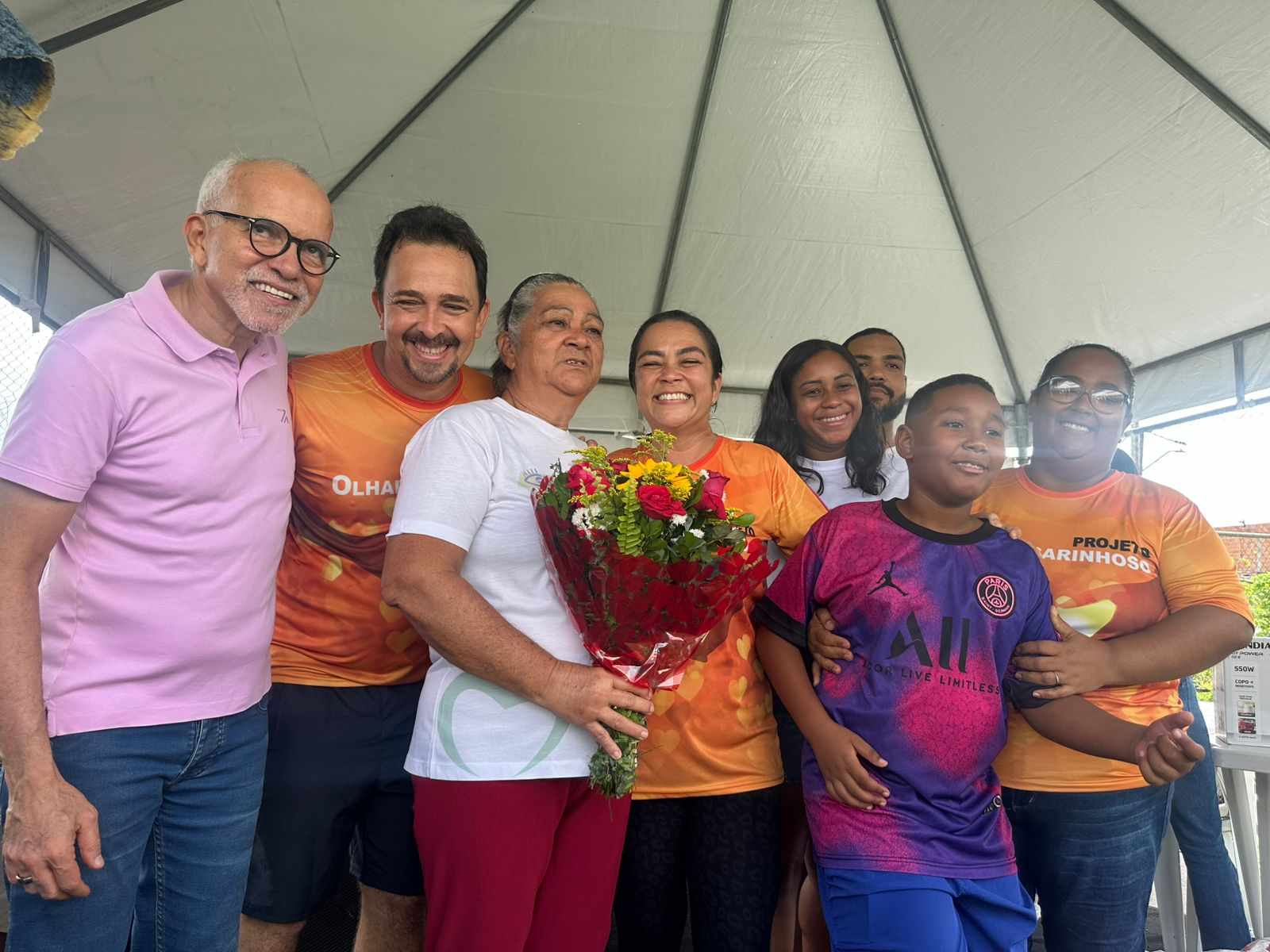 Fábio Meireles prestigia “Café com Mães” no Campo Society do Bonfim, na Soledade