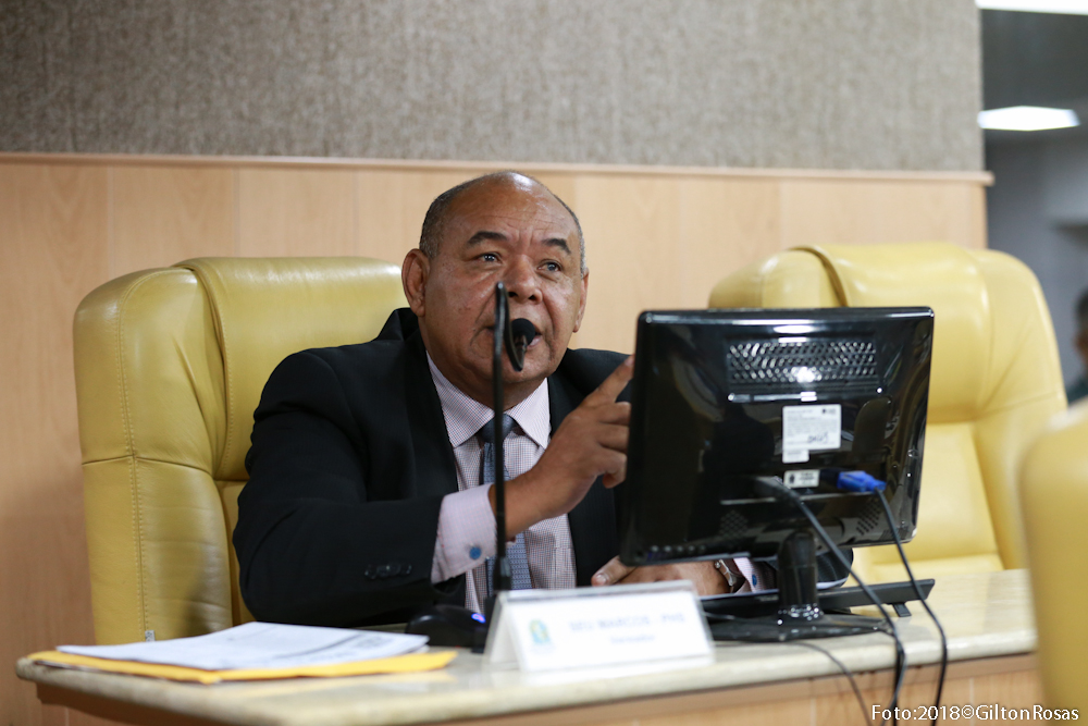 "Fiz meu papel de vereador em lutar pela gratuidade para os idosos", explica Seu Marcos duranteTribuna Livre